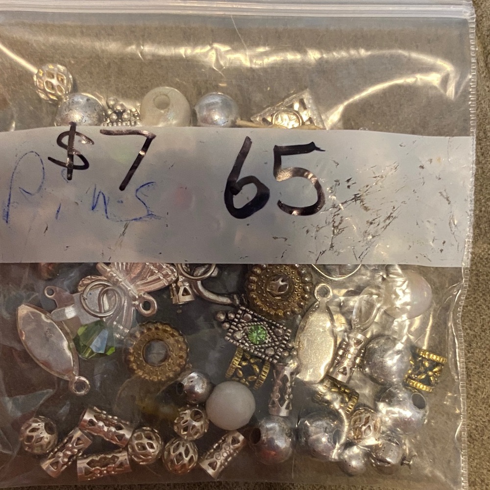 Silver and Gold Charm Bead Set